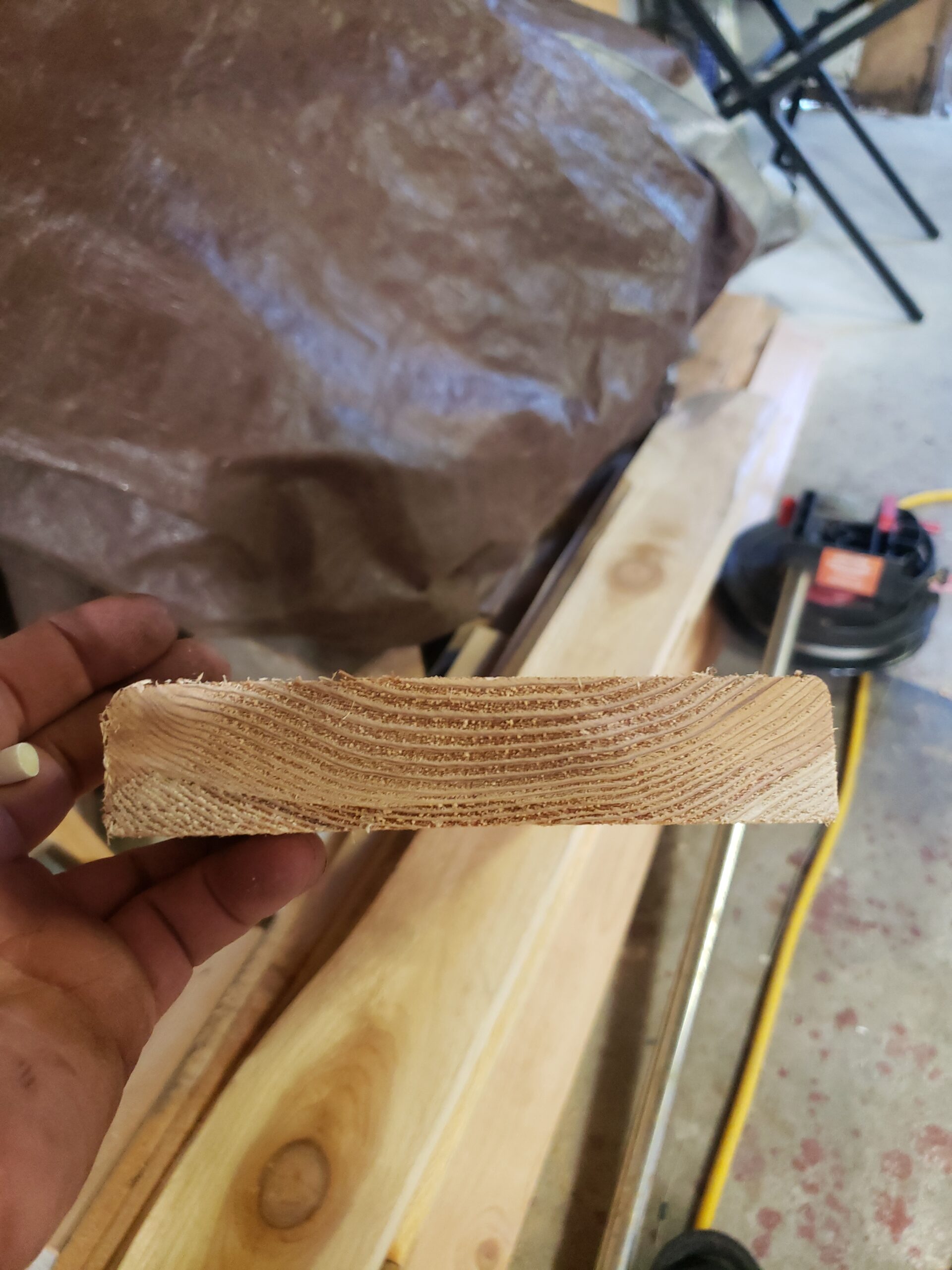 Wood grain orientation - heart side up - Cowichan Valley Carpentry